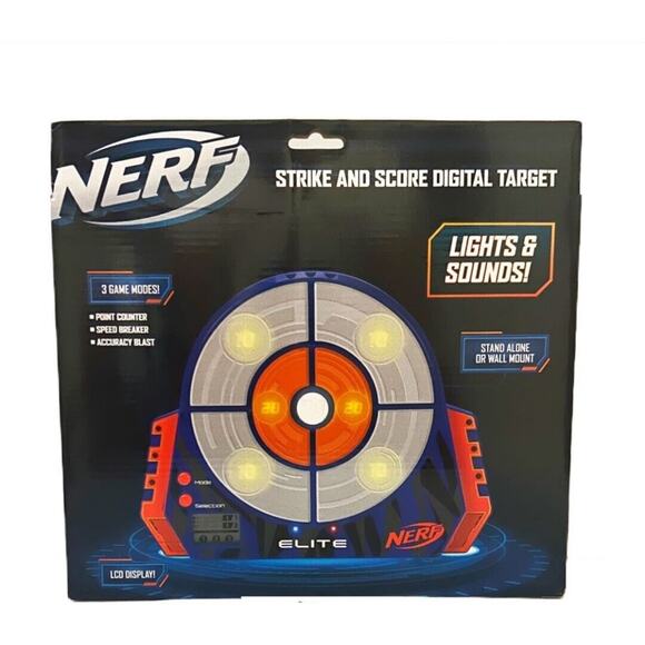 NERF Strike and Score Digital Light-Up Target with LCD Display‎ Lights & Sounds - Picture 2 of 2